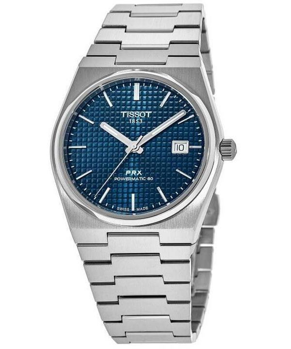 Tissot PRX T-Classic Powermatic 80 sininen kellotaulu automaattinen T137.207.11.041.00 100M Unisex kello