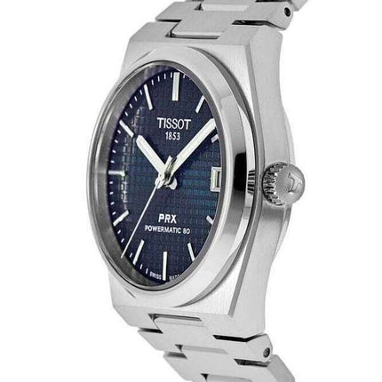 Tissot PRX T-Classic Powermatic 80 sininen kellotaulu automaattinen T137.207.11.041.00 100M Unisex kello