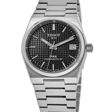 Tissot PRX T-Classic Powermatic 80 musta kellotaulu automaattinen T137.207.11.051.00 100M Unisex kello