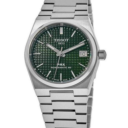 Tissot PRX T-Classic Powermatic 80 vihreä kellotaulu, automaattinen T137.207.11.091.00 100M Unisex kello