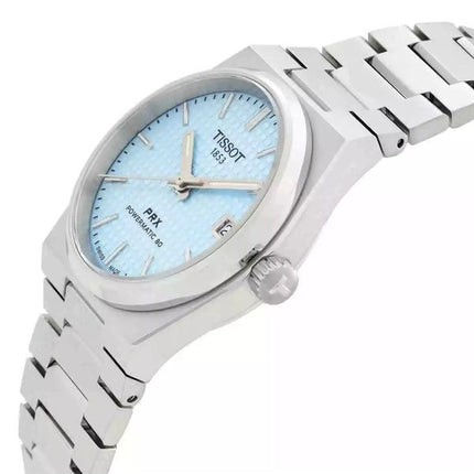 Tissot T-Classic PRX Powermatic 80 ruostumaton teräs, jääsininen kellotaulu, automaattinen T137.207.11.351.00 100M naisten kello