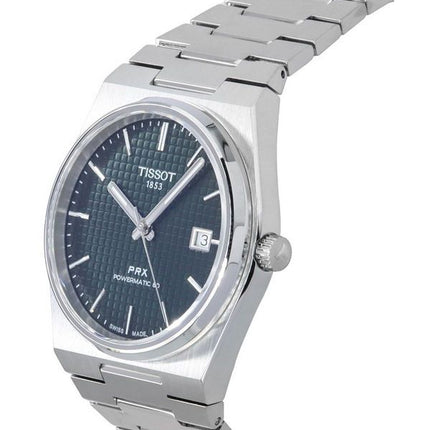 Tissot T-Classic PRX Powermatic 80 ruostumattomasta teräksestä valmistettu vihreä kellotaulu, automaattinen T137.407.11.091.00 1