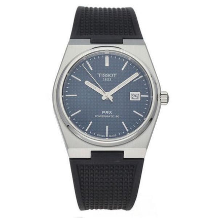 Tissot PRX T-Classic Powermatic 80 kumihihna, sininen kellotaulu, automaattinen T137.407.17.041.00 100M miesten kello