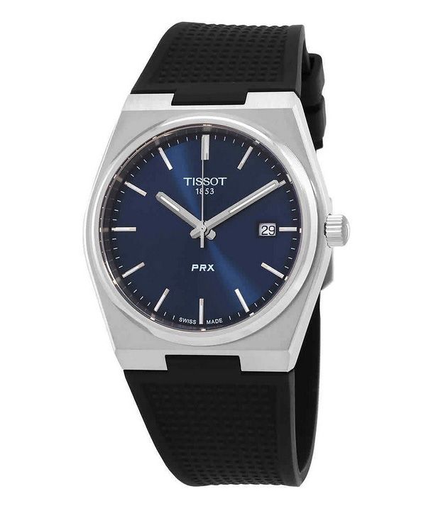 Tissot T-Classic PRX kumihihna sininen kellotaulu kvartsi T137.410.17.041.00 100M miesten kello