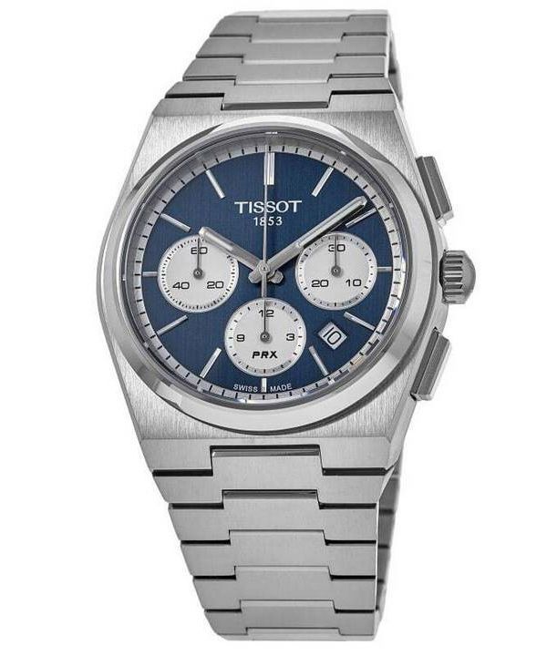 Tissot PRX T-Classic Chronograph Blue Kellotaulu Automaattinen T137.427.11.041.00 100M miesten kello