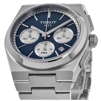 Tissot PRX T-Classic Chronograph Blue Kellotaulu Automaattinen T137.427.11.041.00 100M miesten kello