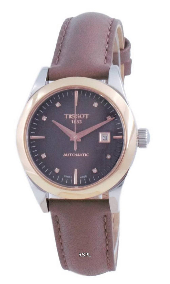 Tissot T-My Lady 18K kulta timantti aksentti automaattinen T930.007.46.296.00 T9300074629600 naisten kello