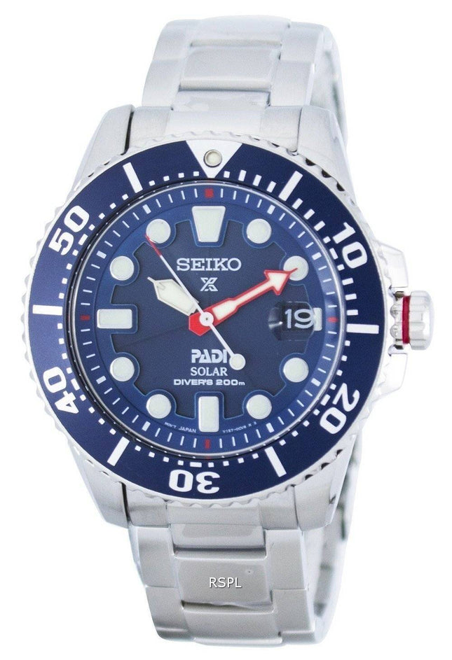 Kunnostettu Seiko Prospex PADI Special Edition Solar Diver&#39,s SNE435 SNE435P1 SNE435P 200M miesten kello