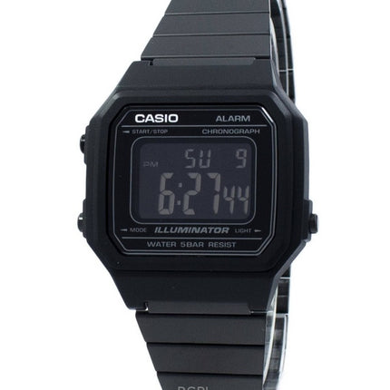 Kunnostettu Casio Illuminator Chronograph Digital ruostumattomasta teräksestä valmistettu kvartsi B650WB-1B Unisex kello