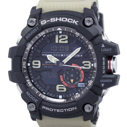 Kunnostettu Casio G-Shock Mudmaster analoginen digitaalinen kaksoisanturi hartsihihna musta kellotaulu kvartsi GG-1000-1A5 200M