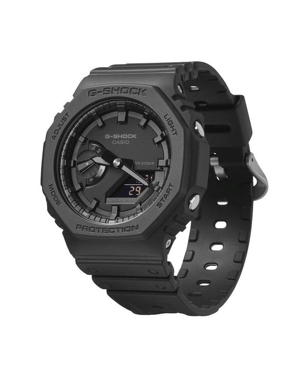 Kunnostettu Casio G-Shock analoginen digitaalinen hartsihihna musta kellotaulu Quartz GA-2100-1A1 200M miesten kello