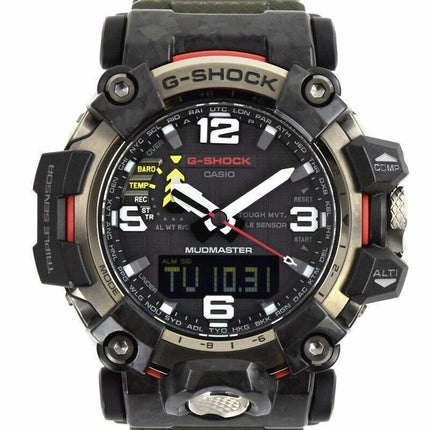 Kunnostettu Casio G-Shock Mudmaster Analoginen digitaalinen hartsihihna musta kellotaulu Solar GWG-2000-1A3 200M miesten kello