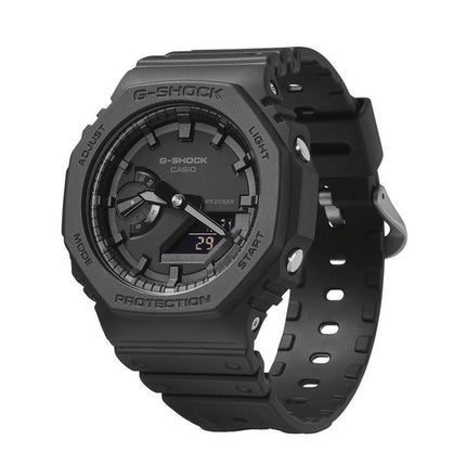 Kunnostettu Casio G-Shock analoginen digitaalinen hartsihihna musta kellotaulu Quartz GA-2100-1A1 200M miesten kello