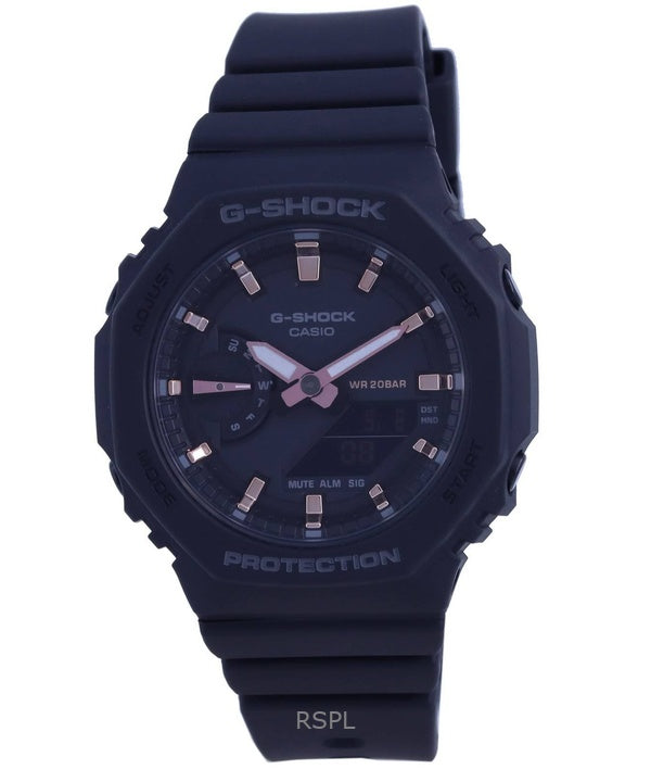 Kunnostettu Casio G-Shock analoginen digitaalinen hartsihihna musta kellotaulu kvartsi GMA-S2100-1A 200M naisten kello