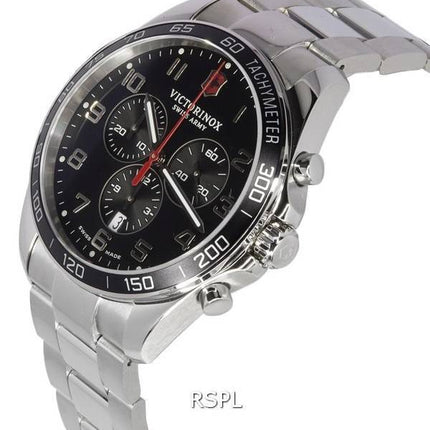 Victorinox Fieldforce Classic Chronograph Musta kellotaulu kvartsi 241899 100M miesten kello