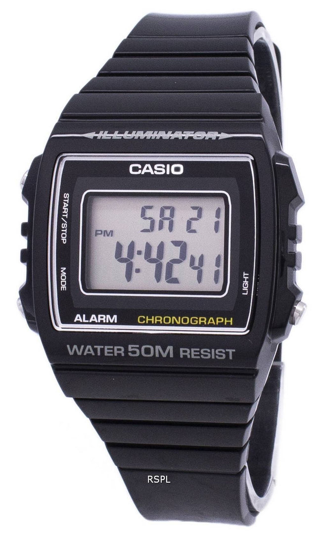 Casio Digital hälytys Chronograph W-215H-1AVDF W-215H-1AV Unisex kello