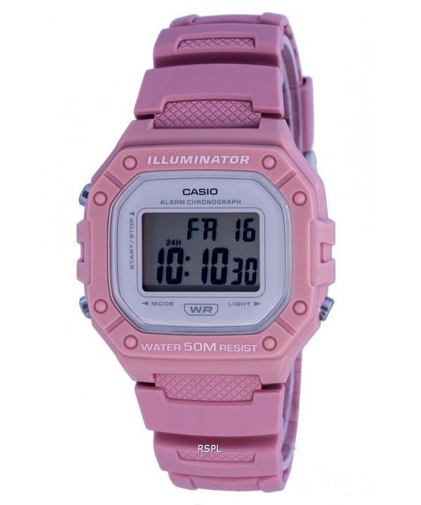 Casio Youth Digital Resin Quartz W-218HC-4A W218HC-4 naisten kello