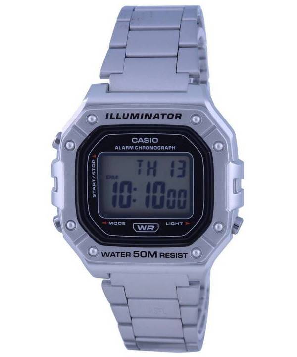 Casio Youth digitaalinen ruostumattomasta teräksestä valmistettu W-218HD-1A W218HD-1 miesten kello