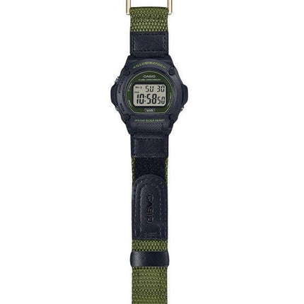 Casio Standard vihreä digitaalinen kangashihna kvartsi W-219HB-3AV miesten kello