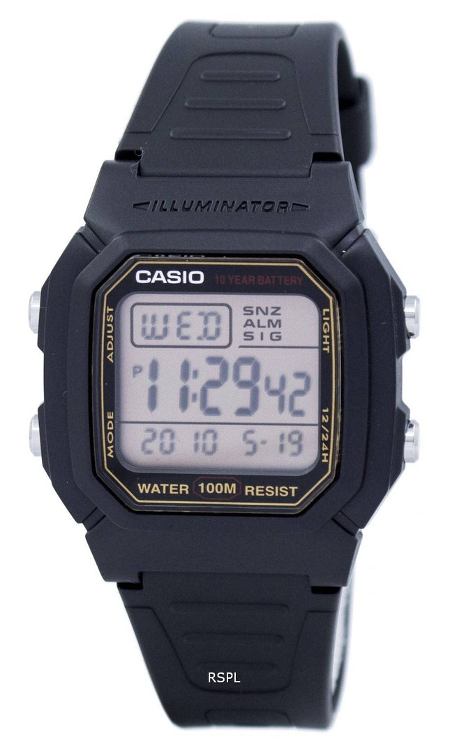 Casio Digital hälytys valaisin 9AVDF / 800HG/W W 800HG 9AV Miesten kello