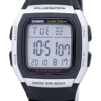 Casio nuorten digitaalinen herätyskello Chrono valaisin 1AVDF / 96H/W W-96 tunnin-1AV Miesten kello