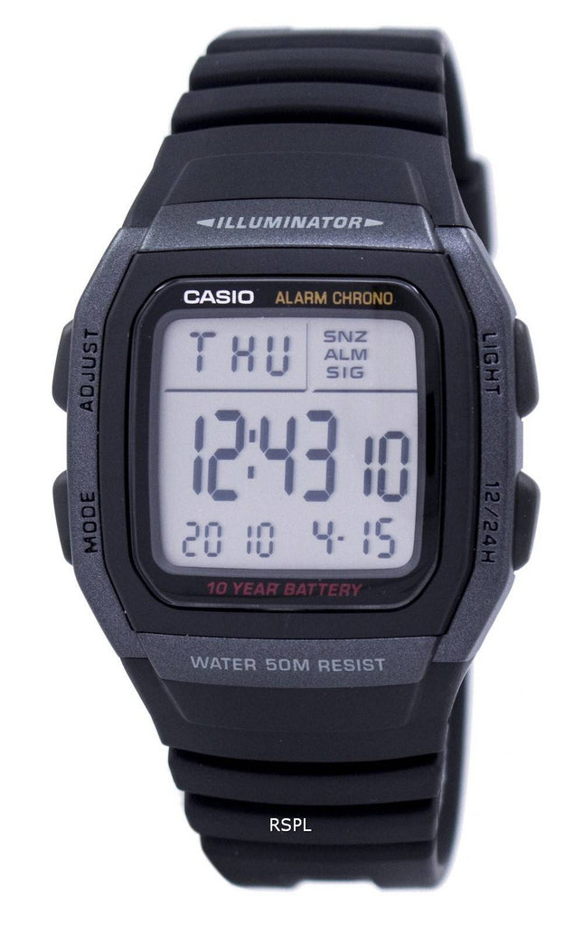 Casio Youth Digital -valaisin W-96H-1BVDF W96H-1BVDF miesten kello