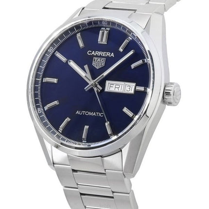 TAG Heuer Carrera ruostumattomasta teräksestä valmistettu sininen kellotaulu automaattinen WBN2012.BA0640 100M miesten kello