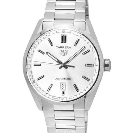 TAG Heuer Carrera ruostumattomasta teräksestä valmistettu harmaa kellotaulu automaattinen WBN2111.BA0639 100M miesten kello