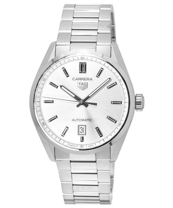 TAG Heuer Carrera ruostumattomasta teräksestä valmistettu harmaa kellotaulu automaattinen WBN2111.BA0639 100M miesten kello