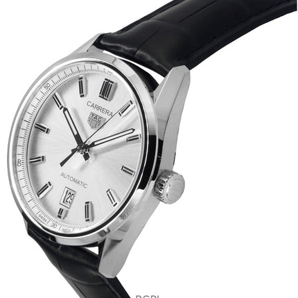 Tag Heuer Carrera Date Nahkahihna Harmaa Kellotaulu Automaattinen WBN2111.FC6505 100M Miesten kello