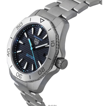 Tag Heuer Aquaracer Professional 200 Solargraph Titanium Sunray Black Dial Quartz Diver WBP1180.BF0000 200M Miesten kello