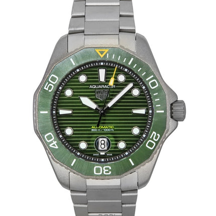 Tag Heuer Aquaracer Professional Date Titanium Green kellotaulu automaattinen sukeltaja WBP208B.BF0631 300M miesten kello