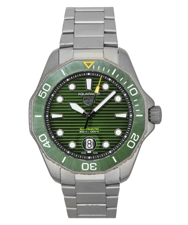 Tag Heuer Aquaracer Professional Date Titanium Green kellotaulu automaattinen sukeltaja WBP208B.BF0631 300M miesten kello