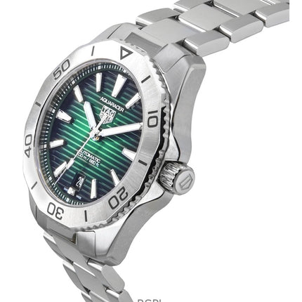 Tag Heuer Aquaracer Professional Date Sunray Harjattu Vihreä Kellotaulu Automaattinen sukeltaja WBP2115.BA0627 200M Miesten kell