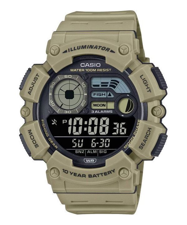 Casio digitaalinen hartsihihna kvartsi WS-1500H-5BV 100M miesten kello