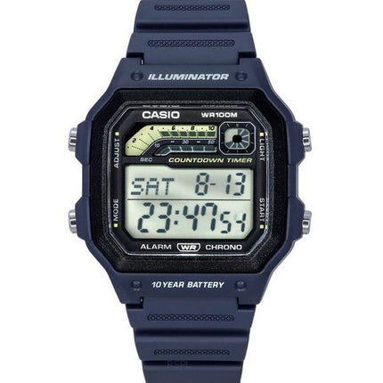 Casio Standard digitaalinen sininen hartsihihna kvartsi WS-1600H-2A 100M miesten kello