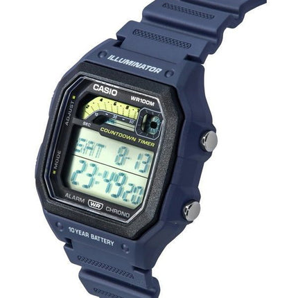 Casio Standard digitaalinen sininen hartsihihna kvartsi WS-1600H-2A 100M miesten kello