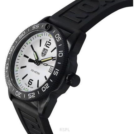 Luminox Pacific Diver Ripple Kumihihna Valkoinen Kellotaulu Quartz XS.3127M 200M Miesten kello