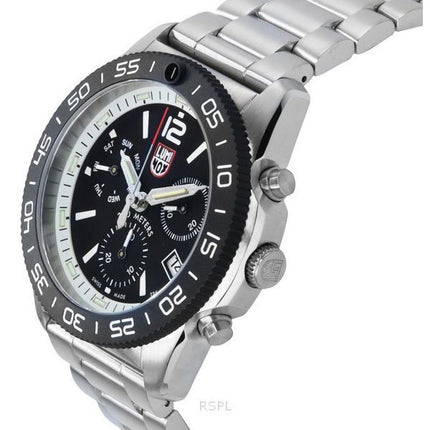 Luminox Pacific Diver Chronograph ruostumaton teräs musta kellotaulu kvartsi XS.3141.M 200M miesten kello