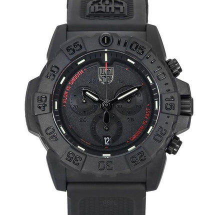 Luminox Navy SEAL Chronograph kumihihna musta kellotaulu Quartz Diver's XS.3581.SIS 200M miesten kello