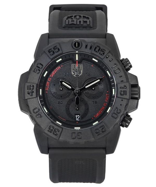 Luminox Navy SEAL Chronograph kumihihna musta kellotaulu Quartz Diver's XS.3581.SIS 200M miesten kello