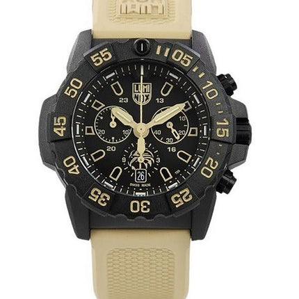 Luminox Navy Seal Foundation Chronograph Black Dial Quartz Diver's XS.3590.NSF.SET 200M miesten kello lisähihnalla