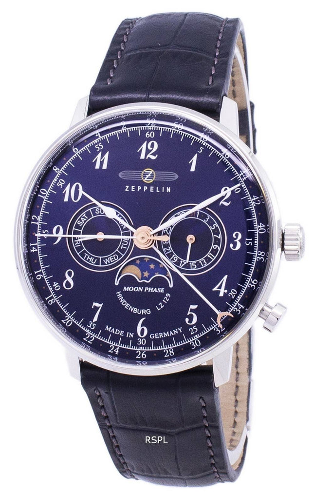 Zeppelin sarjan LZ 129 Hindenburg Saksa teki 7036-3 70363 Miesten Watch