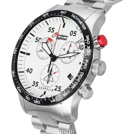 Zeppelin Eurofighter Typhoon Chronograph beige valokello Quartz 7298M-5 7298M5 100M miesten kello