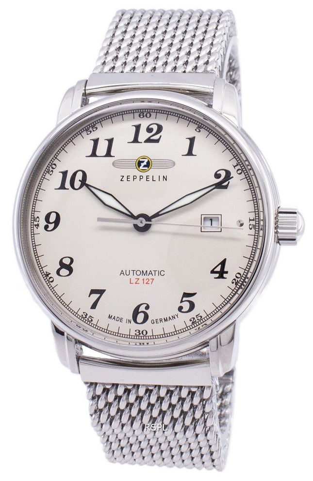 Zeppelin Serie LZ127 Graf Germany Made 7656M-5 7656M5 Herrenuhr