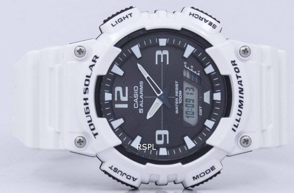 Casio nuorten valaisin herätyskello kova Solar analoginen digitaalinen AQ S810WC 7AV AQS810WC-7AV Miesten Watch