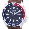 Seiko automaattinen Diver 200M suhde ruskea nahka SKX009K1 LS7 Miesten Watch