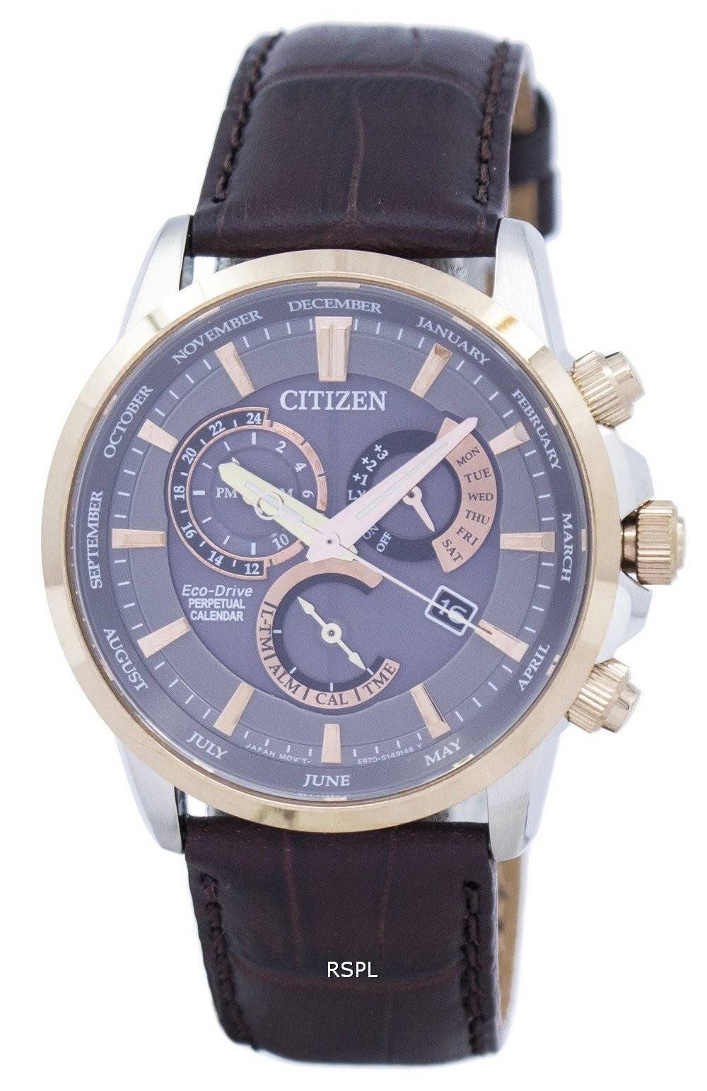 Citizen Eco-Drive Chronograph ikuinen kalenteri hälytys BL8148 - 11H  Miesten Kello 