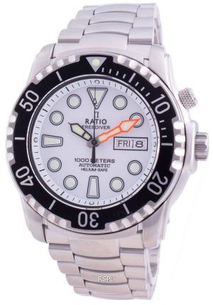 Suhdevapaa Diver Helium-Safe 1000M Sapphire Automatic 1068HA96-34VA-WHT miesten kello