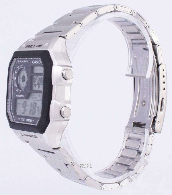 Casio digitaalinen maailmanaika WR100M AE-1200WHD-1AVDF AE-1200WHD-1AV miesten kello